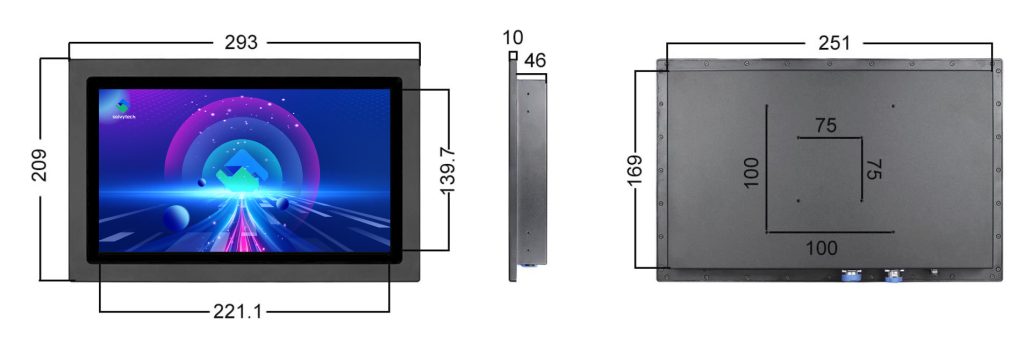 10.1inch IP66 Industrail Touch Monitor W