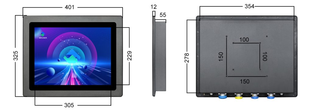 15inch IP66 Industrail Touch Monitor