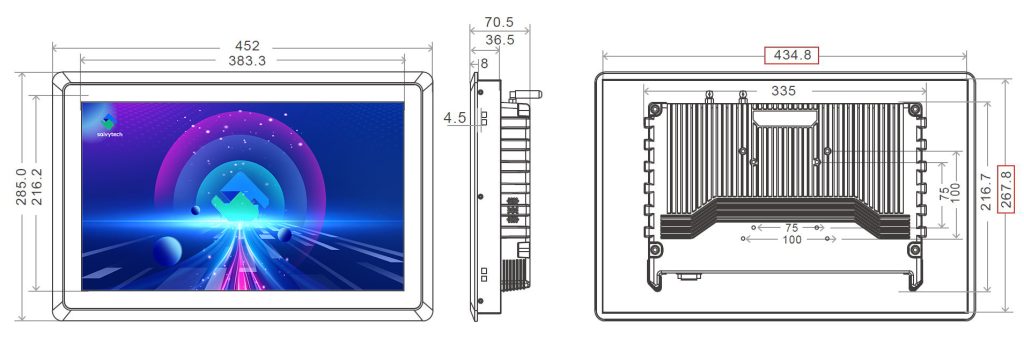 17.3inch 8mm X86 Touch PC 1