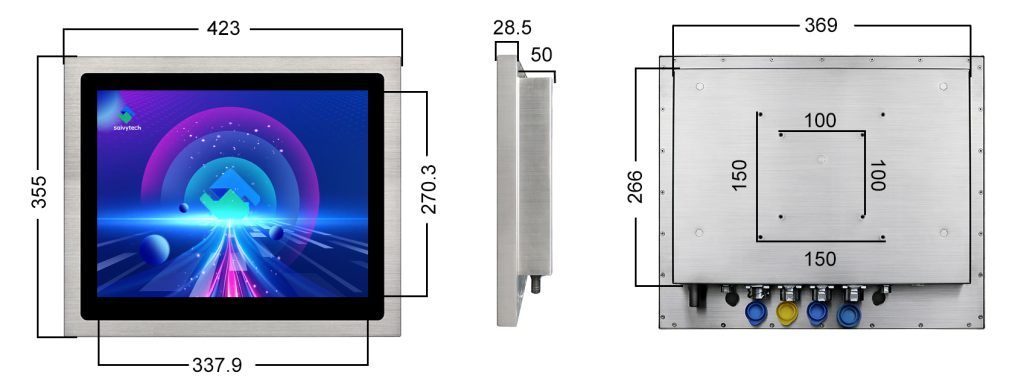 17inch Waterproof Stainless Steel Touch Screen Monitor