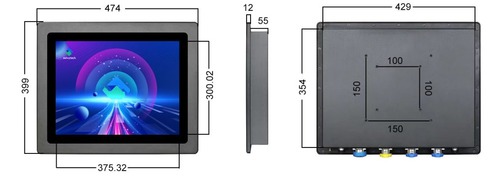 19inch IP66 Industrail Touch Monitor